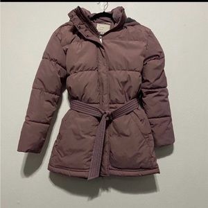 Lavender puffer jacket